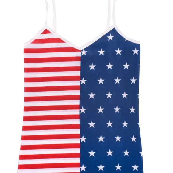 NWT! Tipsy Elves USA Flag Tanktop - Picture 3 of 6